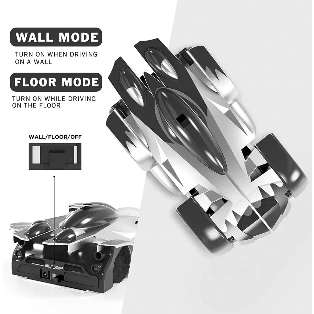Wall Climbing Car With Light Anti Gravity 360 Rotating Model Electric Stunt Drifting