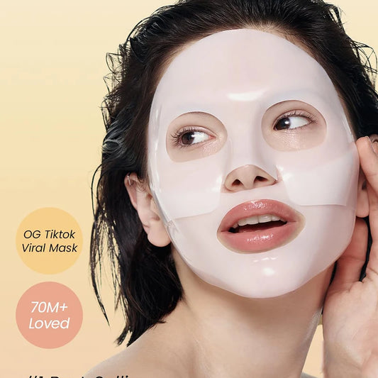 1/5/10 PCs Bio Collagen Face Mask for Deep Hydration,Overnight Pore Minimizing,Moisturizing ,Refreshing Facial Skin Care
