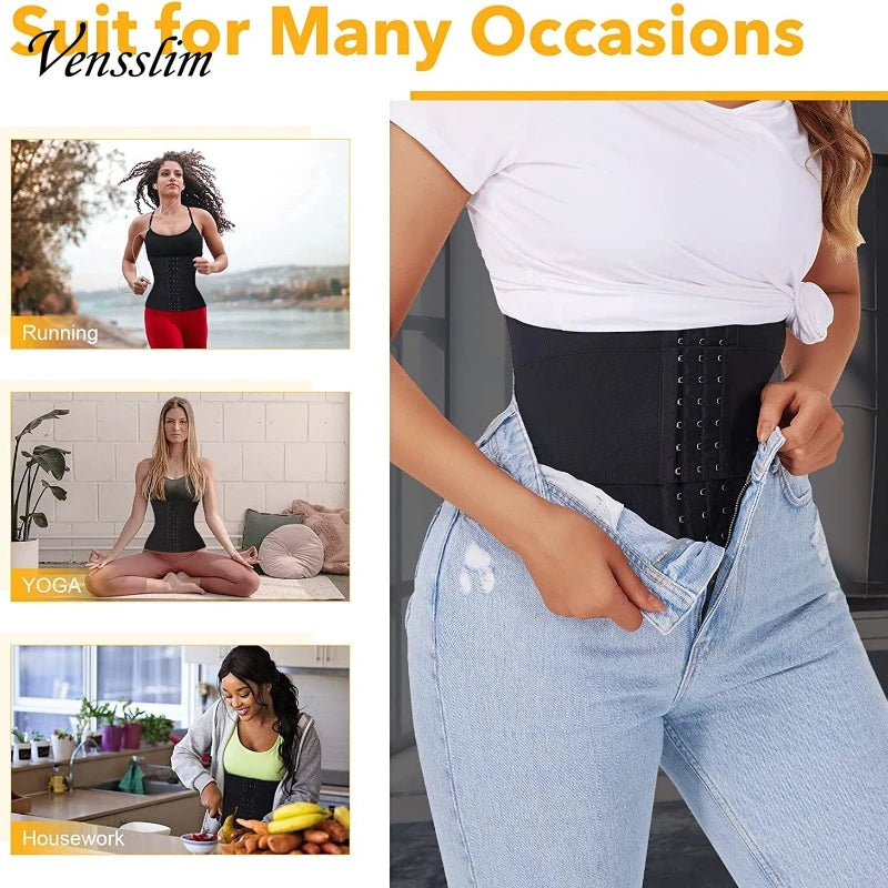 Shapewear for Women Vens slim Body Shaper Waist Trainer Belt Women Weight Loss Reduce Tummy Trimmer Corset Adjustable Workout Girdle Shapewear