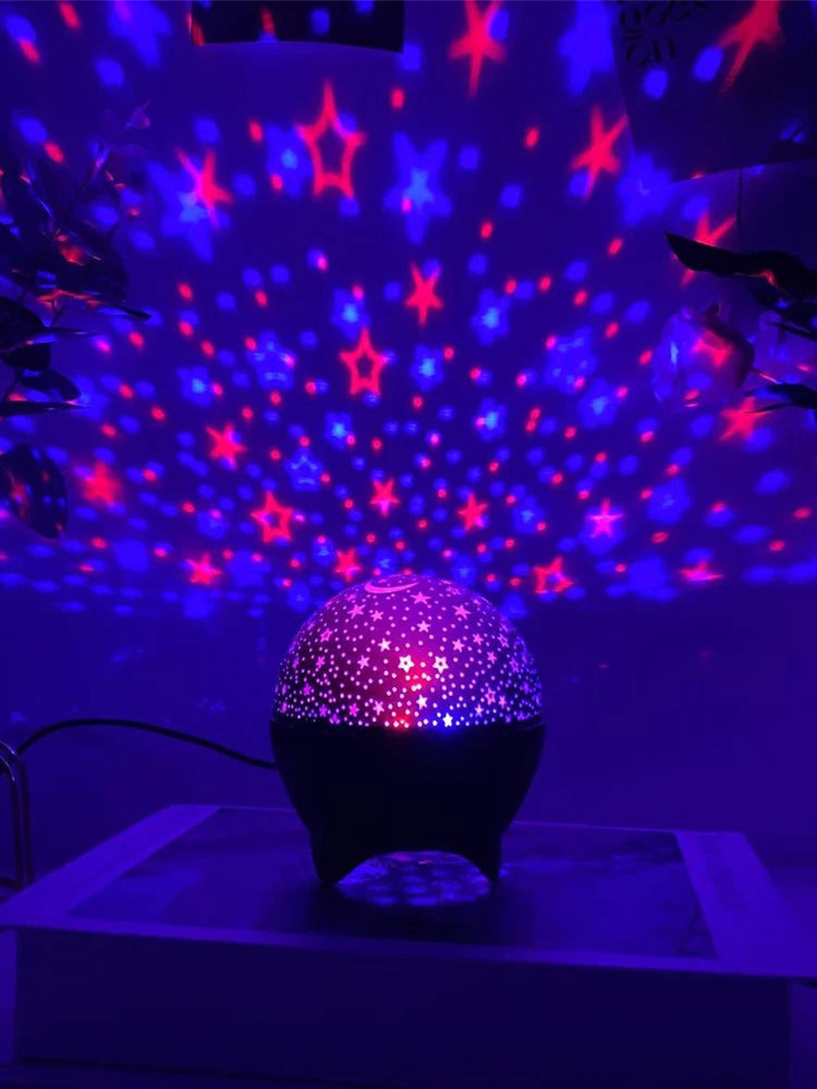 RGB Night Lights LED Projector Light Starry Moon Galaxy Projection Lamp