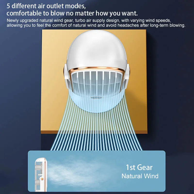 Portable Home Air Conditioning Fan 5-Speed 720° Swivel Outdoor Camping Air Cooler