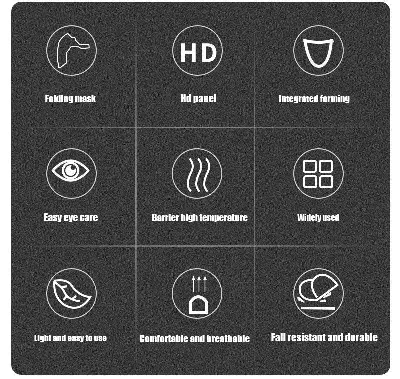 True Color Welding Helmet Automatic Dimming Welding Mask Large View Auto Darkening Facemask for Arc Welder Grinding Cutting Tool