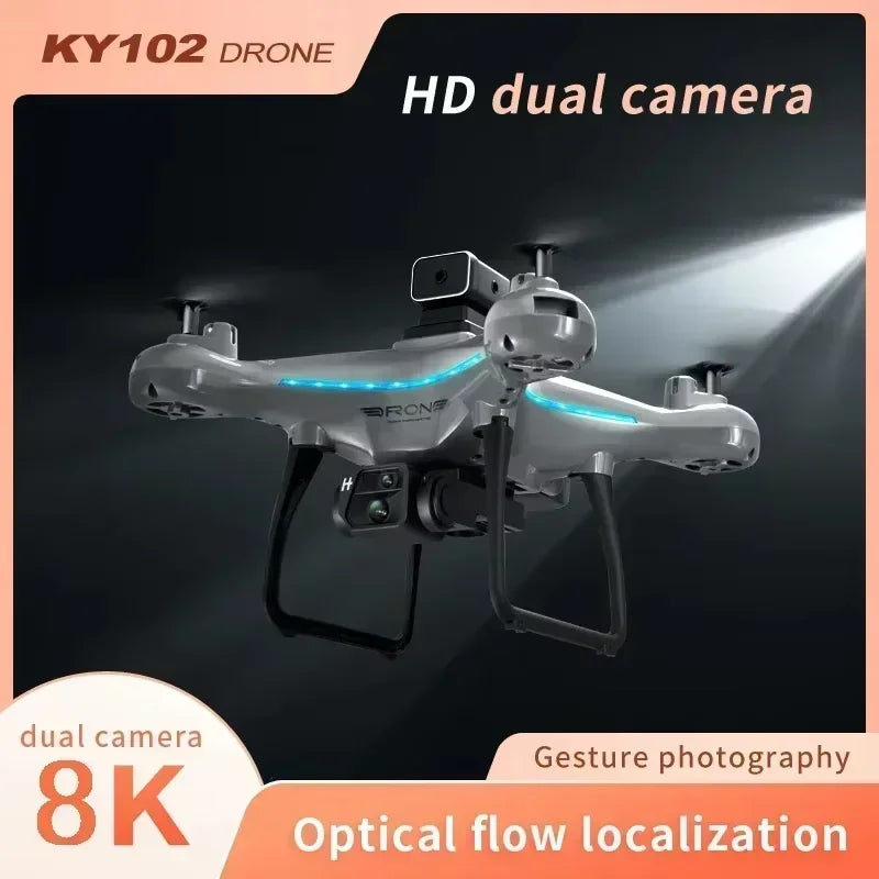 Lenovo Ky102 Drone 8k Hd Aerial Photography Dual Camera Brushless Quadcopter Obstacle Avoidance Optical Flow Aerial Rc Drone