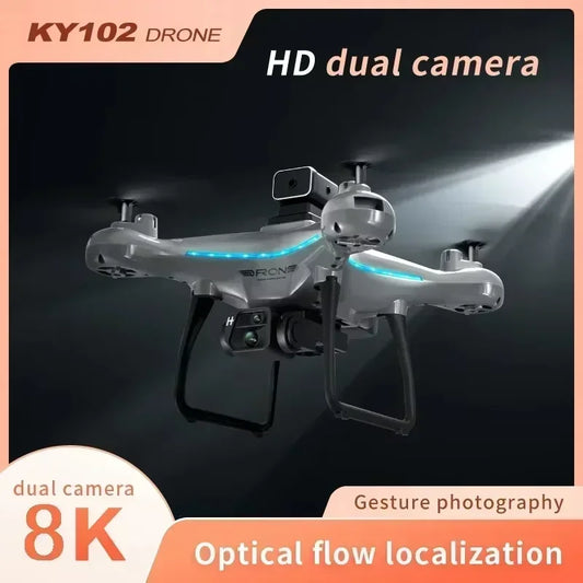 Lenovo Ky102 Drone 8k Hd Aerial Photography Dual Camera Brushless Quadcopter Obstacle Avoidance Optical Flow Aerial Rc Drone
