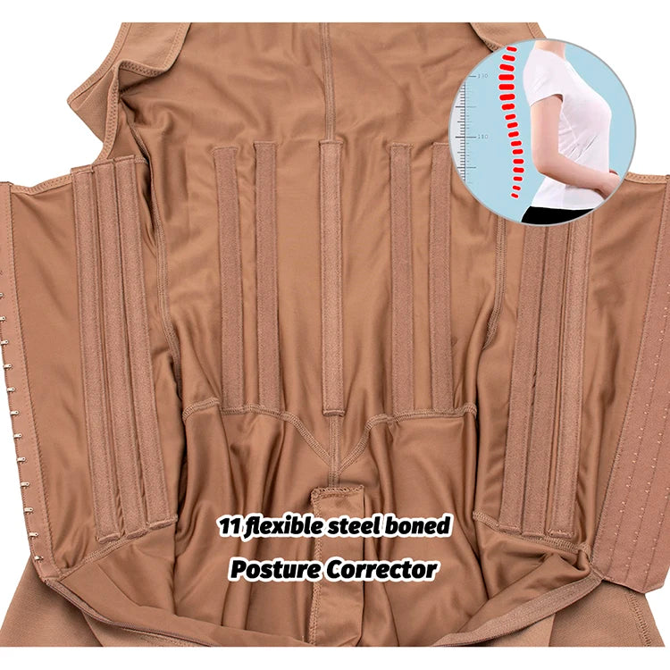 Shapewear for women's High Compression Girdle Shaper Colombian Fajas Shapewear Postpartum Belly flat Sheath Waist Trainer Belts Woman Extreme Corset