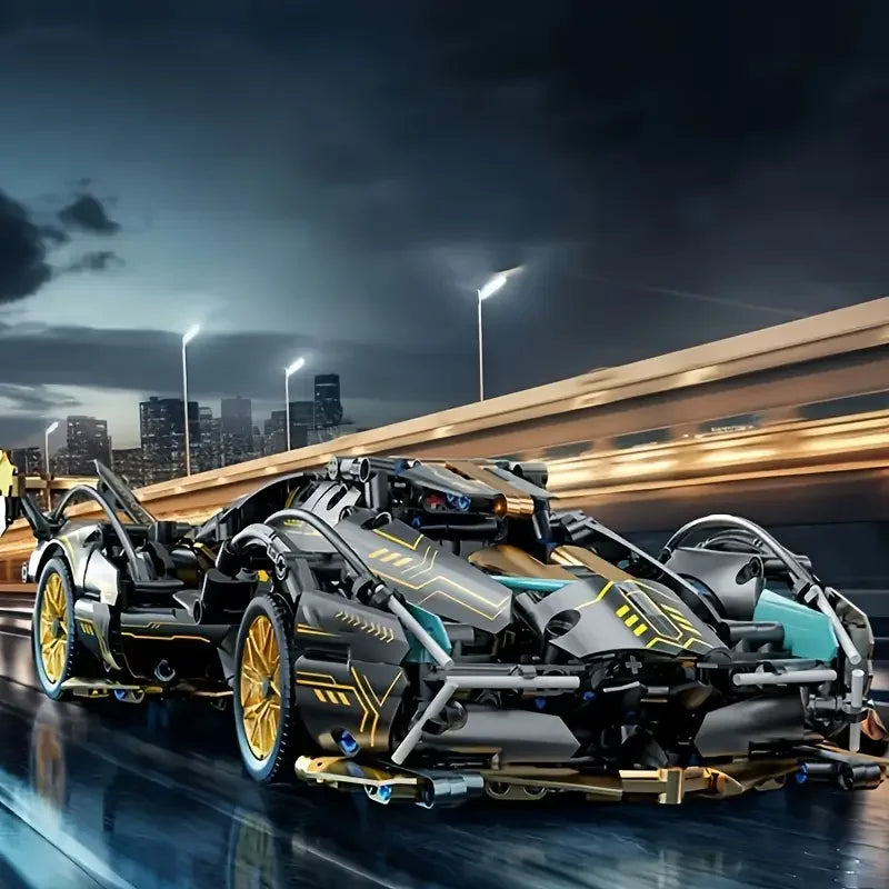 Green Racing Building Block Toys