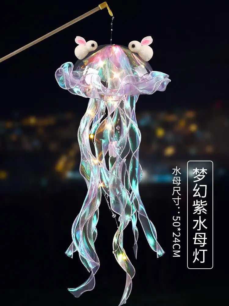 Jellyfish Lamp, Portable Flower Lamp, Girl Room Atmosphere Decoration Lamp, Bedroom Night Lamp, Home Decoration, Birthday Gift