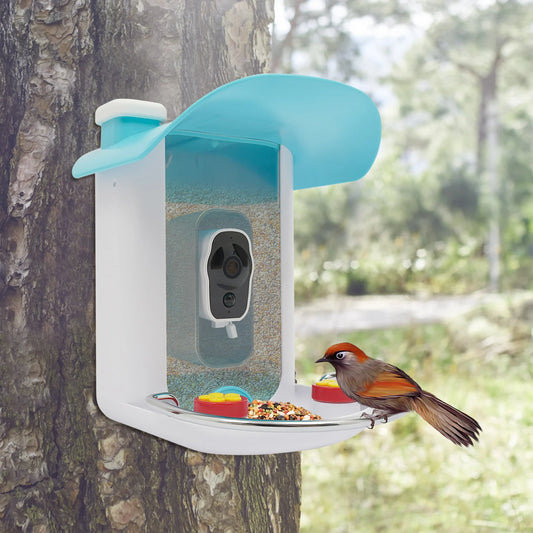 Smart Bird Feeder with Camera ABS Bird House for Outside