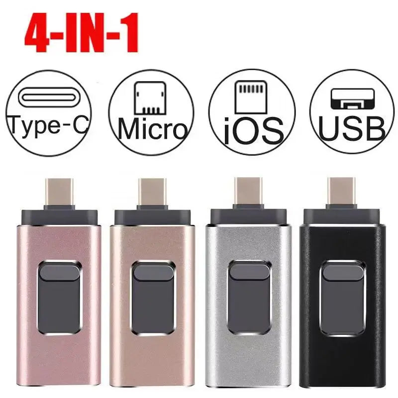 4in1 OTG Falsh Drive for iPhone USB 3.0  Android TYPE-C