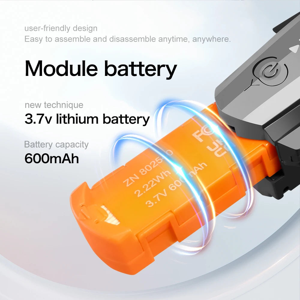 XD1 8K HD dual camera aerial camera, alloy anti-drop mini drone 2.4GWiFi drone foldable four-axis aerial camera