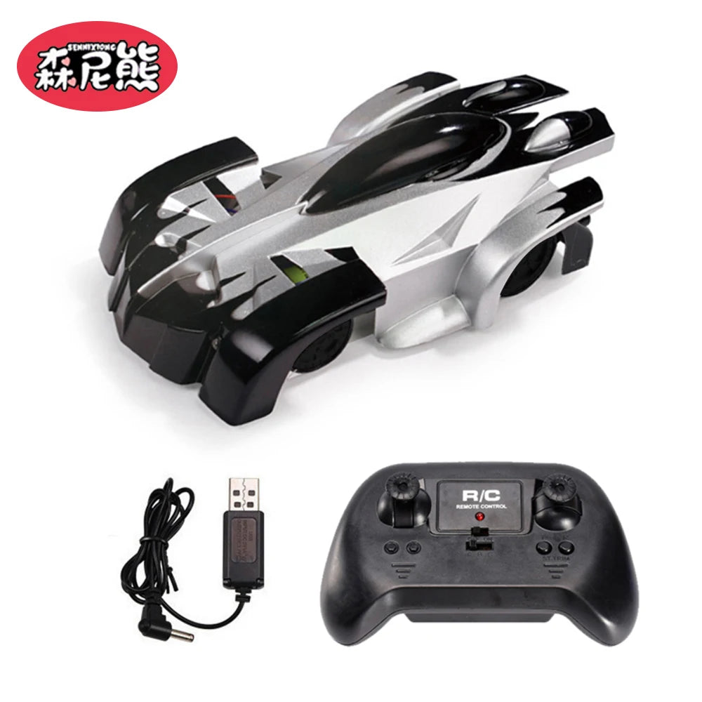 Wall Climbing Car With Light Anti Gravity 360 Rotating Model Electric Stunt Drifting