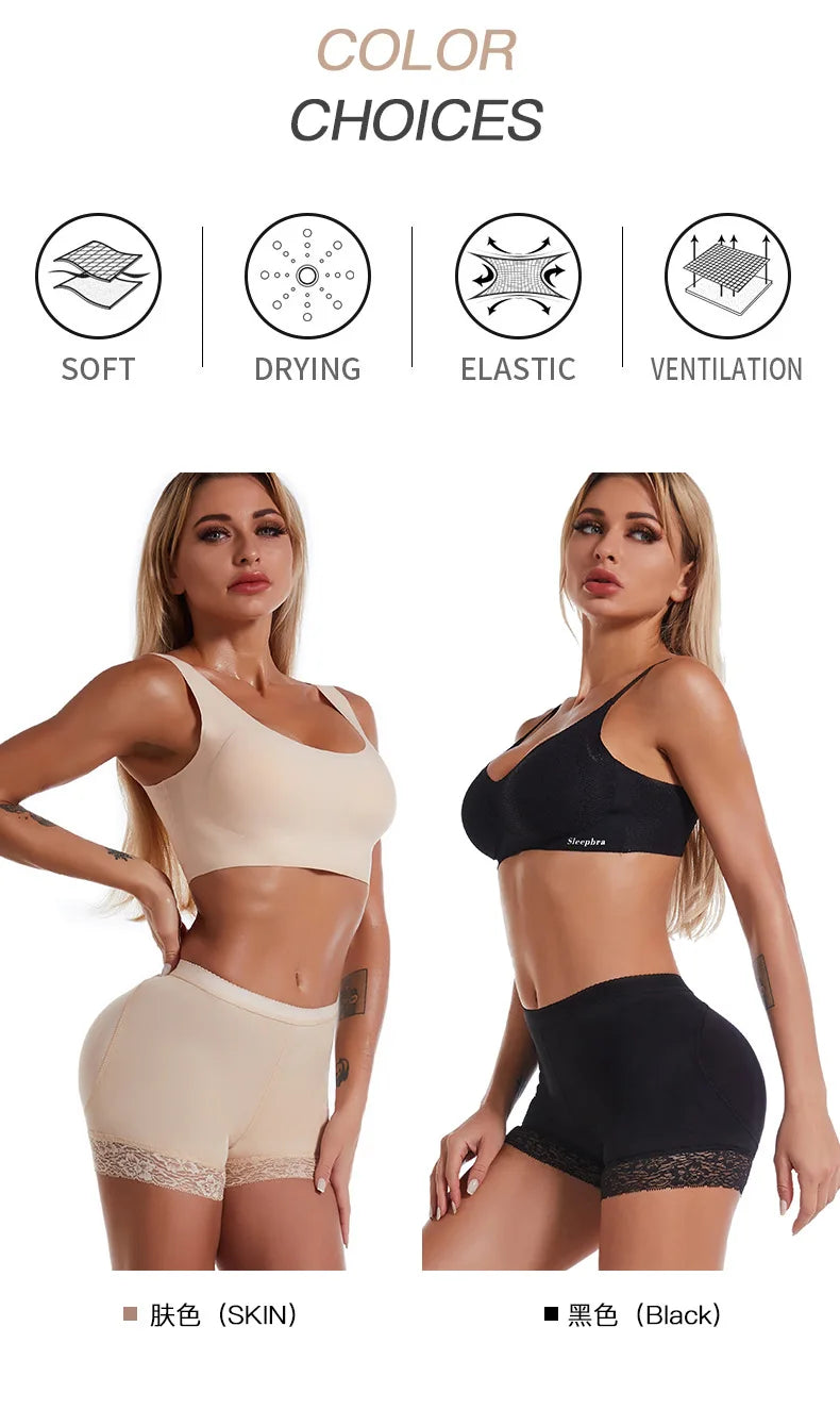 Shapewear for women's Butt Lifter Panty Fake Buttock Body Shaper Padded Underwear Lady Lift Bum High Waist Tummy Control Hip Enhancer Panties