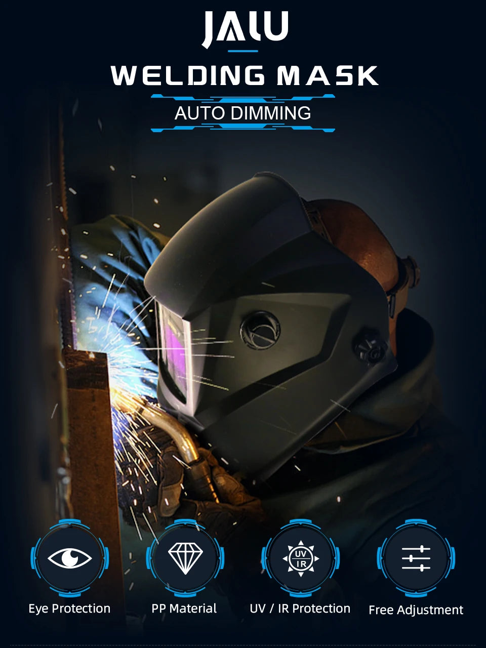 Big View Mask Welding Helmet Filter Cascos Maquina Solda Capacete 1112 Welder Auto Darkening Welding Filter Mascara D Solda Mask