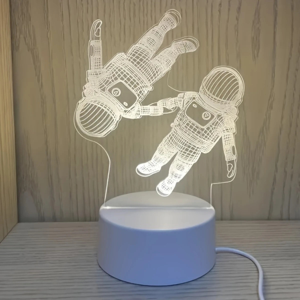 3D astronaut night light LED bedside lamp for room decoration