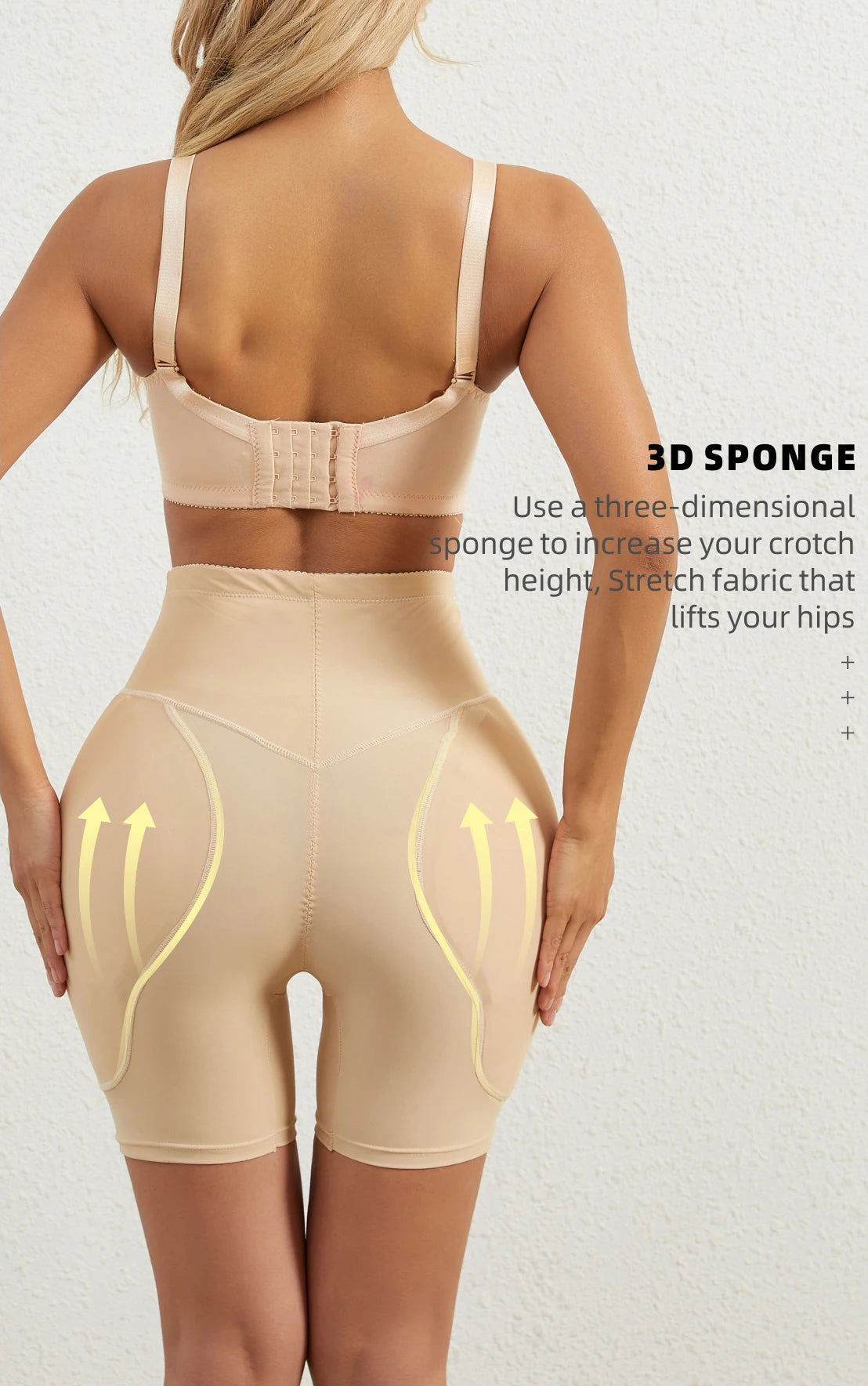 Shapewear for women's High Waist Shorts Butt Lifter Booty Padded Shorts Hip Enhancer Body Shaper Shorts Tummy Control Panties