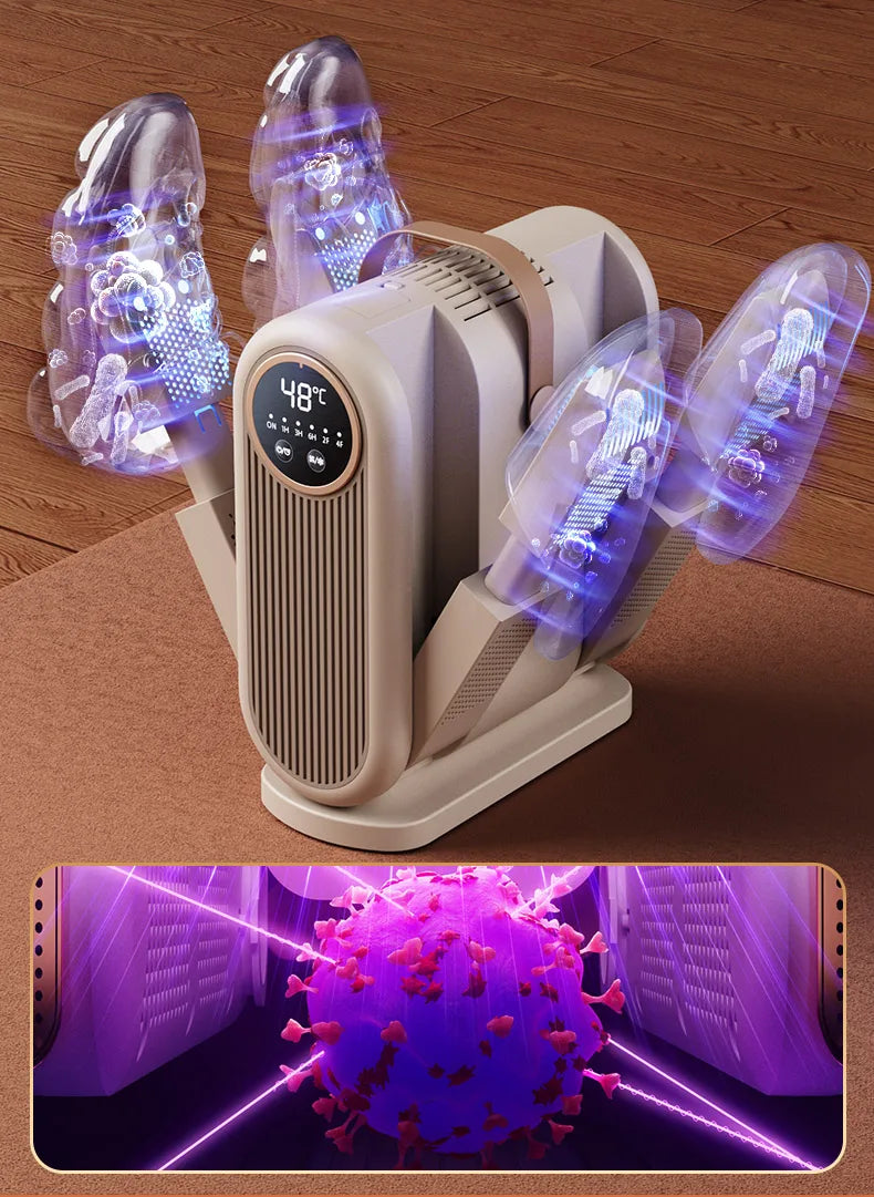 Six-Arm Foldable Shoe Dryer