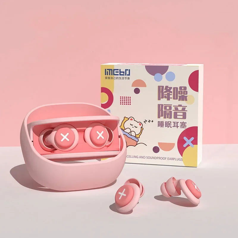 NEW Silicone Earplug Sleep Noise Ear Plug Canceling Noise Reduction Soundproof Anti Soft Slow Rebound Protection Ears Foam