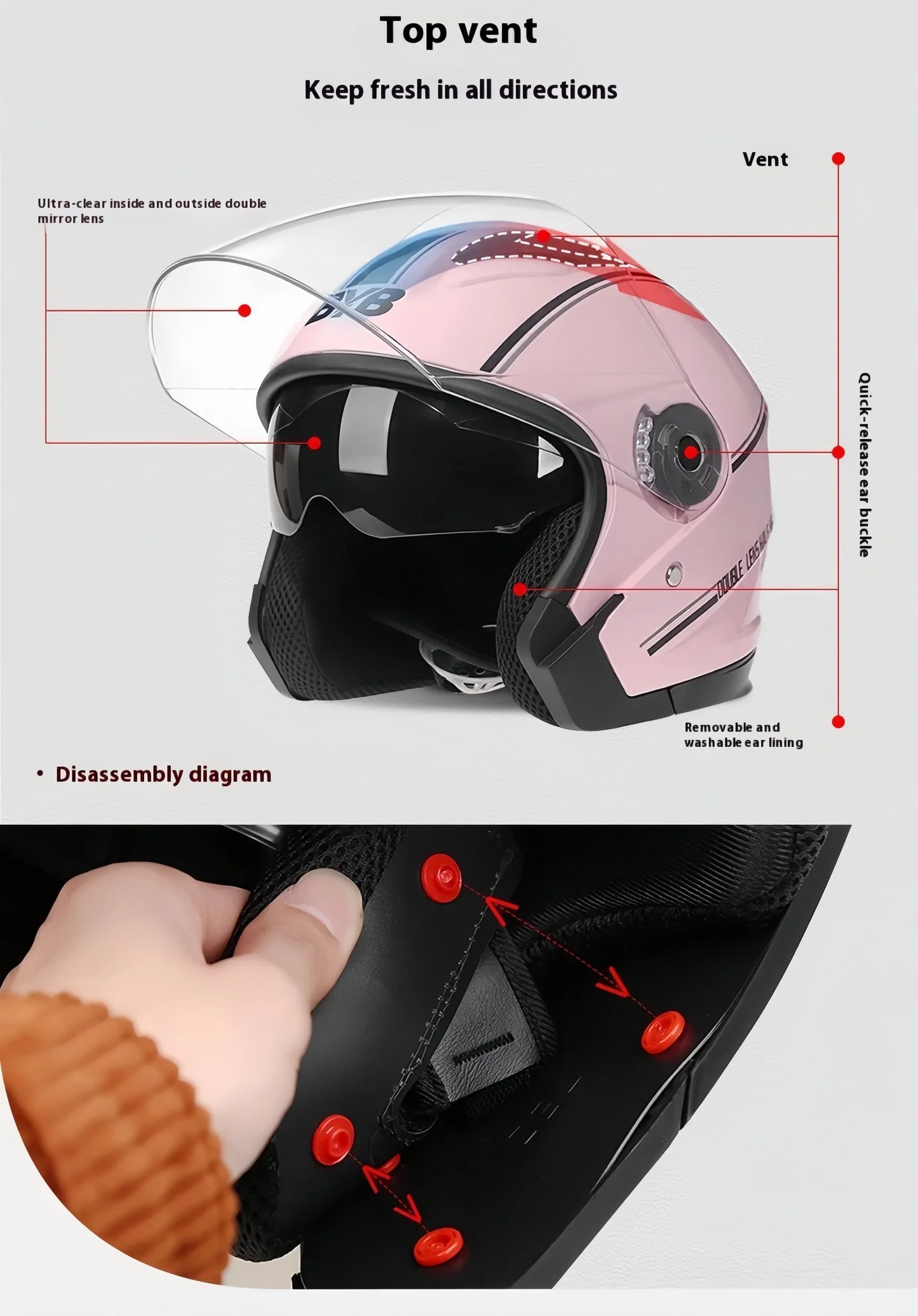2025 Electric Motorcycle Helmet with Double-Lens Anti-Fog Shield Full Face Helmet for Riding All Seasons Safety Gear Men Women