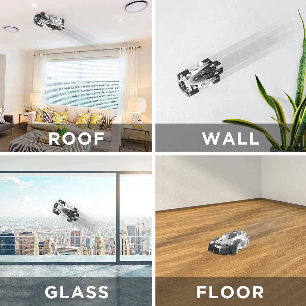 Wall Climbing Car With Light Anti Gravity 360 Rotating Model Electric Stunt Drifting