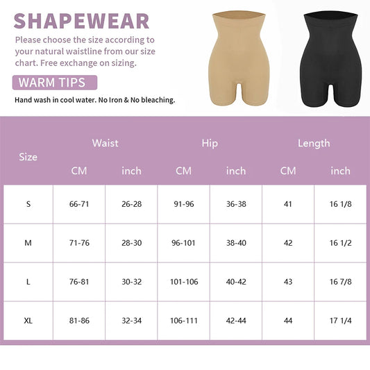 Shapewear for Women High Waist Seamless Body Shaper Shorts Shapewear Women Tummy Control Thigh Slimming Sculpting Butt Lifter Mesh Buttock Enhancer
