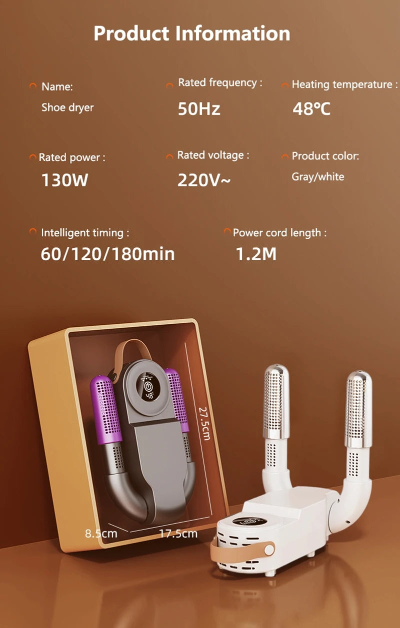 Xiaomi Intelligent Shoe Dryer With Both Dry And Wet Functions Deodorizing And Timed Design Foldable And Quick Drying Shoe Dryer