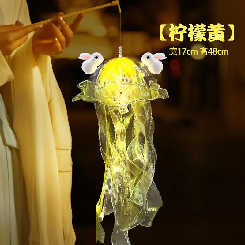 Jellyfish Lamp, Portable Flower Lamp, Girl Room Atmosphere Decoration Lamp, Bedroom Night Lamp, Home Decoration, Birthday Gift