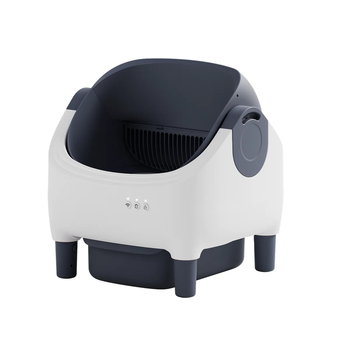 OKKPETS New Design Automatic Cat Litter Box APP Control Dual Safety Sensors Self Cleaning Litter Box with Open-Top Design
