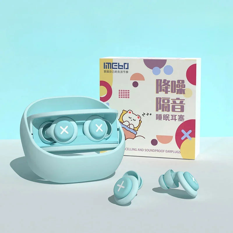 NEW Silicone Earplug Sleep Noise Ear Plug Canceling Noise Reduction Soundproof Anti Soft Slow Rebound Protection Ears Foam