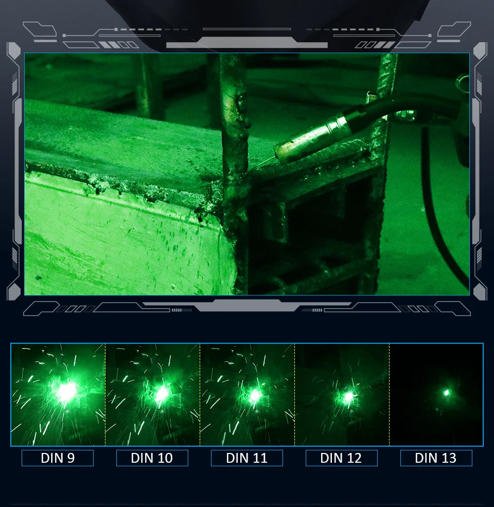 Big View Mask Welding Helmet Filter Cascos Maquina Solda Capacete 1112 Welder Auto Darkening Welding Filter Mascara D Solda Mask