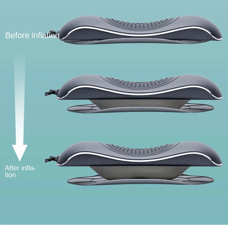 Lumbar Massager Traction Device Red Light Back Hot Compress Airbag Timed Tools