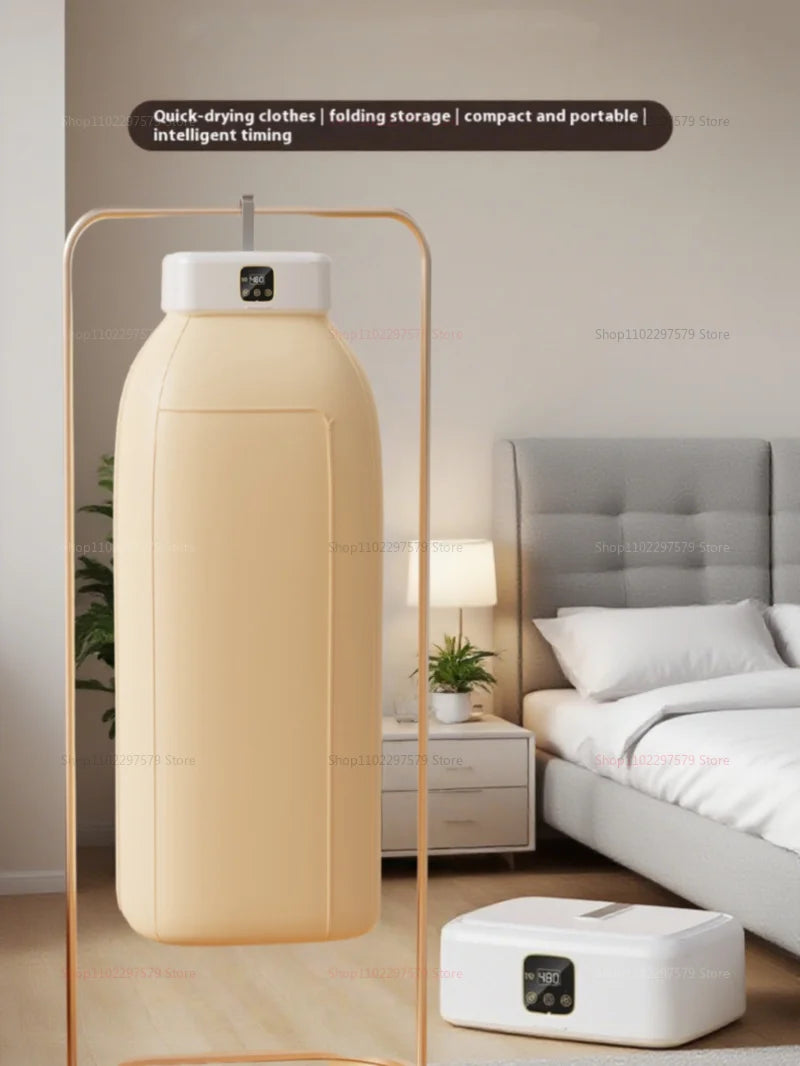 Multifunctional Dryer Portable Clothing Dryer Compact Foldable Laundry Dryer Machine with Dryer Bag and Time Setting Dryer