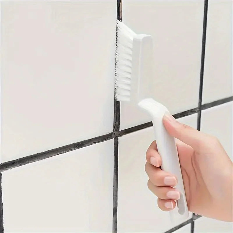 2pcs multi-purpose cleaning brush, reusable plastic gap and corner cleaning, used for bathroom tiles, floors, window troughs