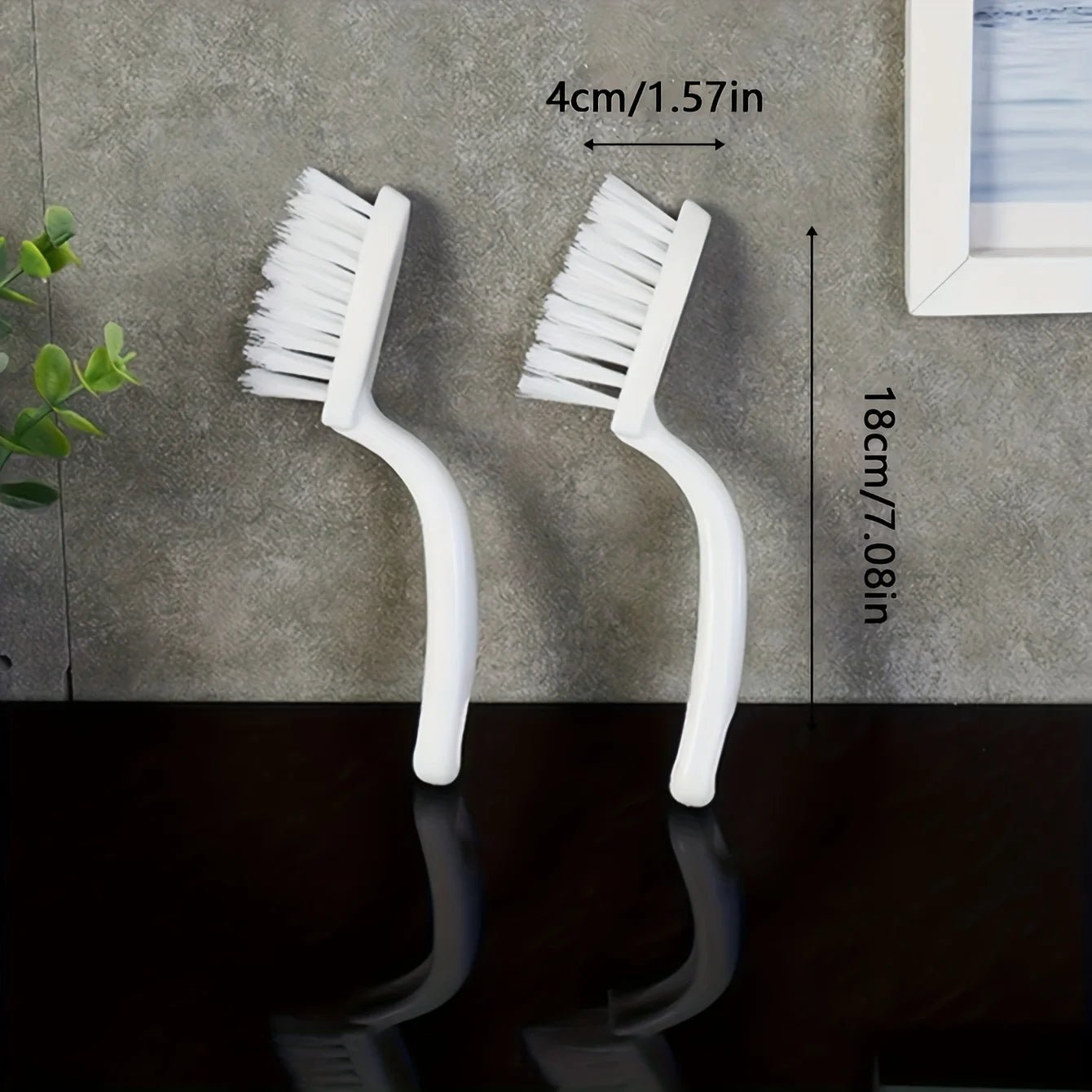 1pc multifunctional gap cleaning brush, handheld floor, wall tile, toilet, door and window cleaning brush