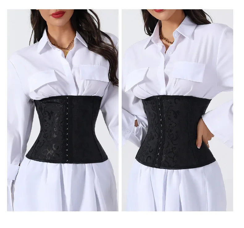 Shapewear for women's Waist Trainer Tummy Control Corset Body Shaper Shapewear Women 3-Row Hook Fit Waist Cincher Bust Lifter Top for Outfit Match
