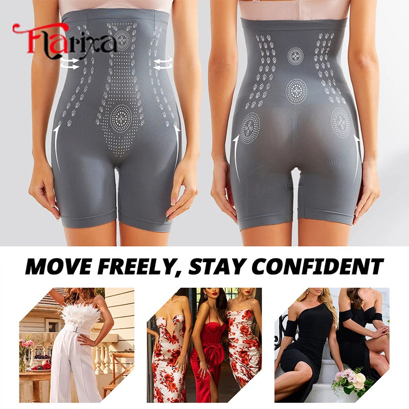 Shapewear for women's Flarixa Seamless Shaper Tummy Control Panties Women Thighs Slimmer High Waist Shapewear Shorts Butt Lift Postpartum Underwear