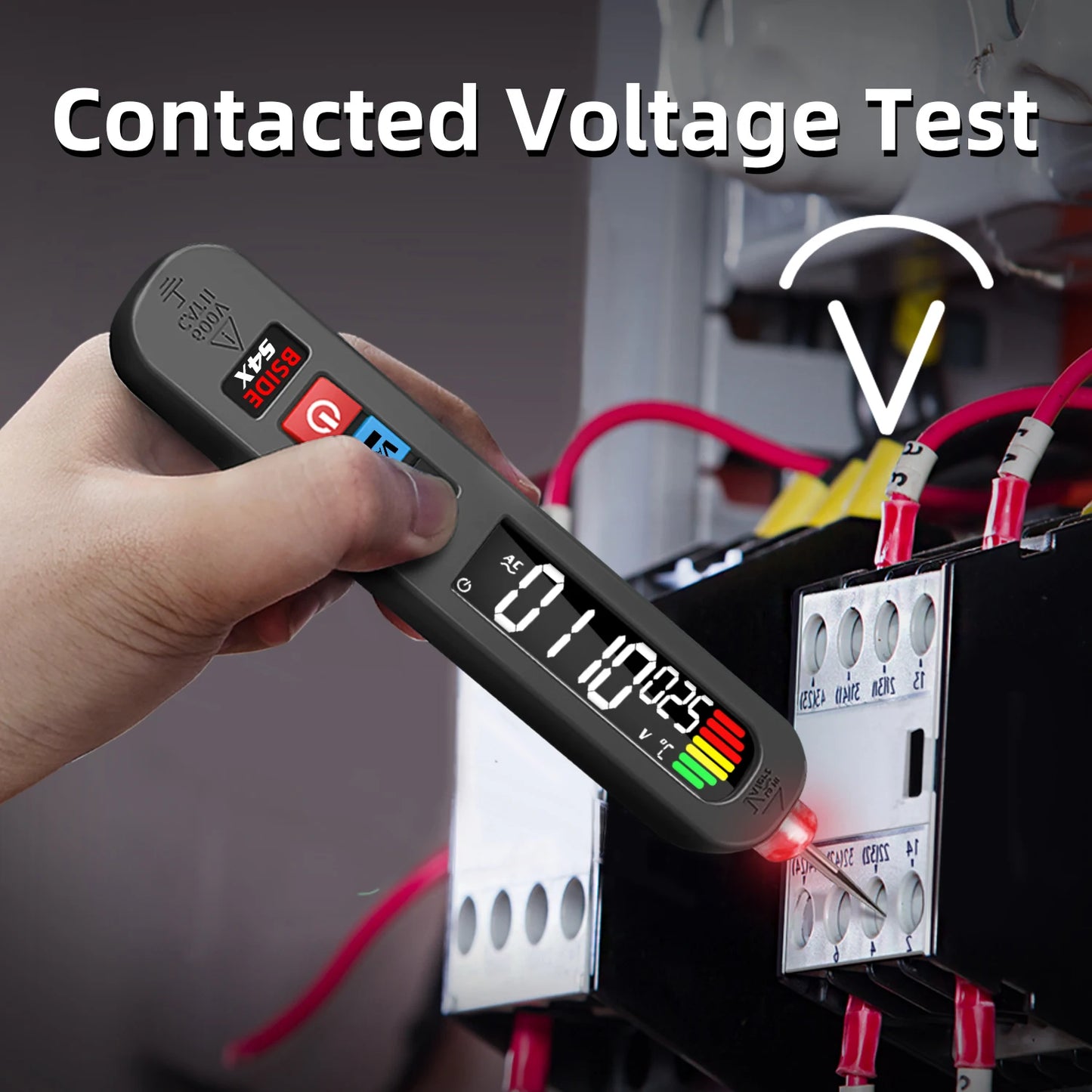 BSIDE Voltage Tester Pen 12V-300V Non-Contact Detection Leakage Live Wire Breakpoint Finder Portable Household Voltage Meter USB