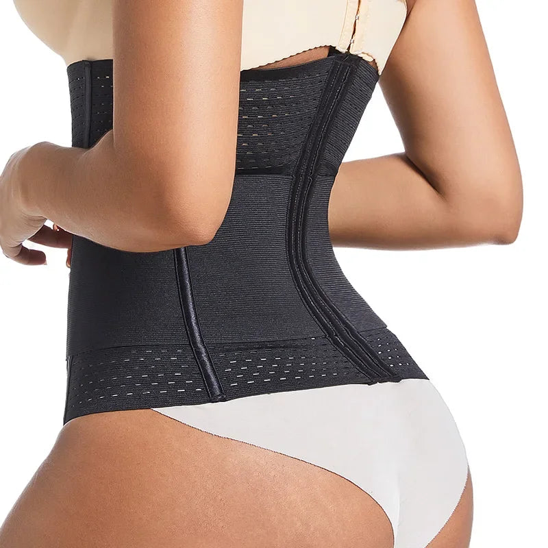 Shapewear for women's Tummy Control Belt  Waist Cinhcer Waist Trainer Body Shaper Slim Corset 6-Row Hook and Eye Closure