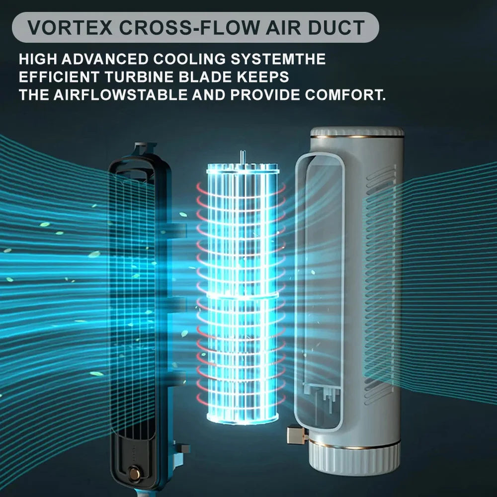 portable Desktop Tower Fans Circulation Air Conditioner 20dB Quiet Floor Fan