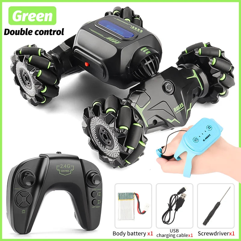 2.4G RC Toy Car Gesture Sensing Twisting Stunt Drift Climbing  Remote Controlled Cars Toys For Children Boys A Birthday Present