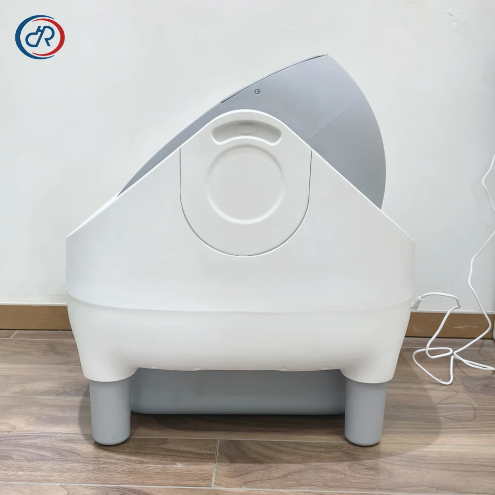 OKKPETS New Design Automatic Cat Litter Box APP Control Dual Safety Sensors Self Cleaning Litter Box with Open-Top Design