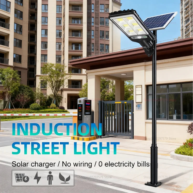 Solar LED Motion Sensor Lights Remote Control Induction Lights for Garden Patio