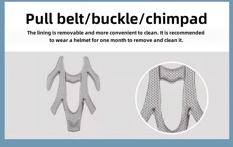 Lightweight bicycle helmet with comfortable lining hollow design