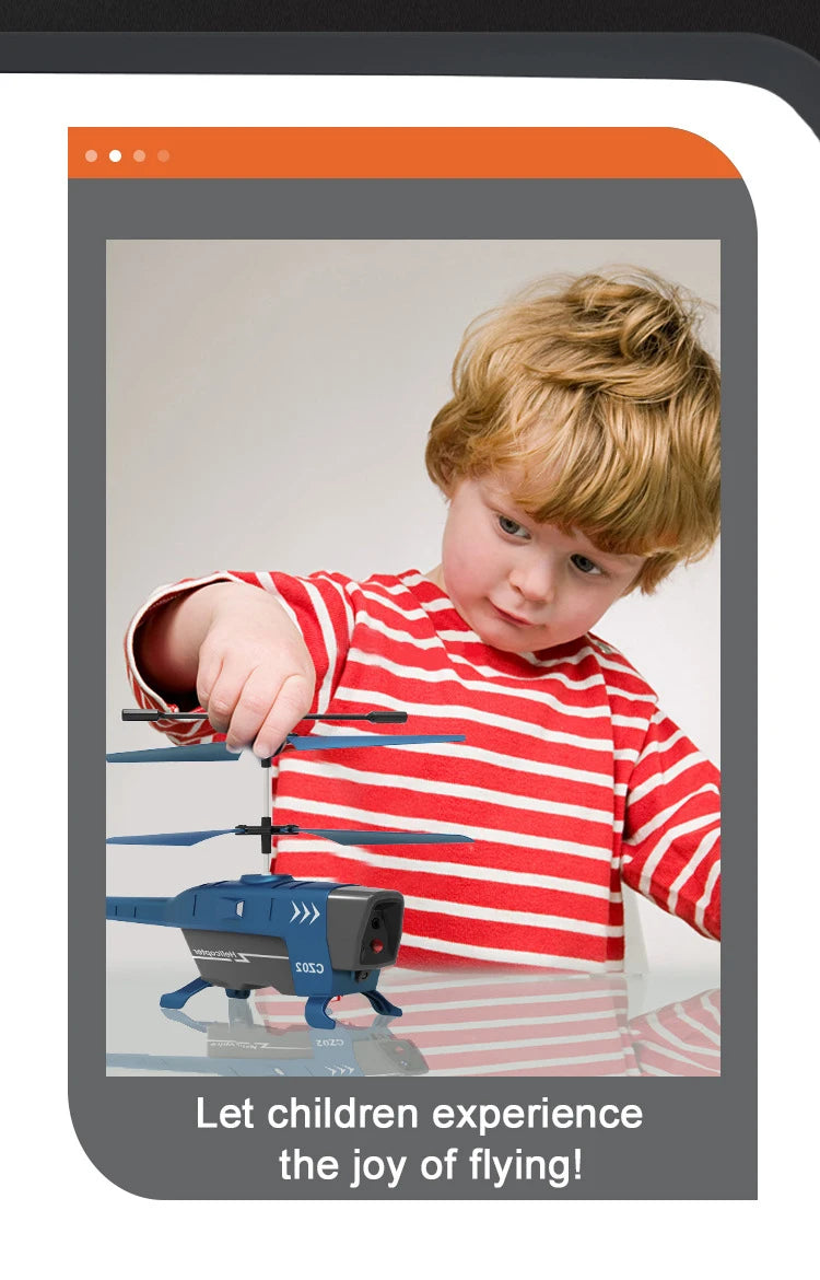 2.4G Rc Helicopters 3.5CH Remote Control Airplane with Lights Obstacle Avoidance  Drone Radio Controlled Plane Toys for Boy Gift