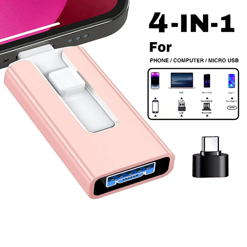 4in1 OTG Falsh Drive for iPhone USB 3.0  Android TYPE-C