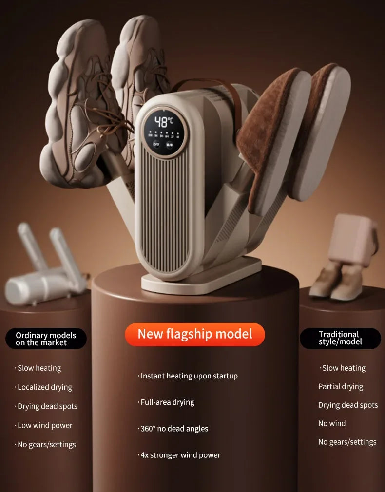 Six-Arm Foldable Shoe Dryer