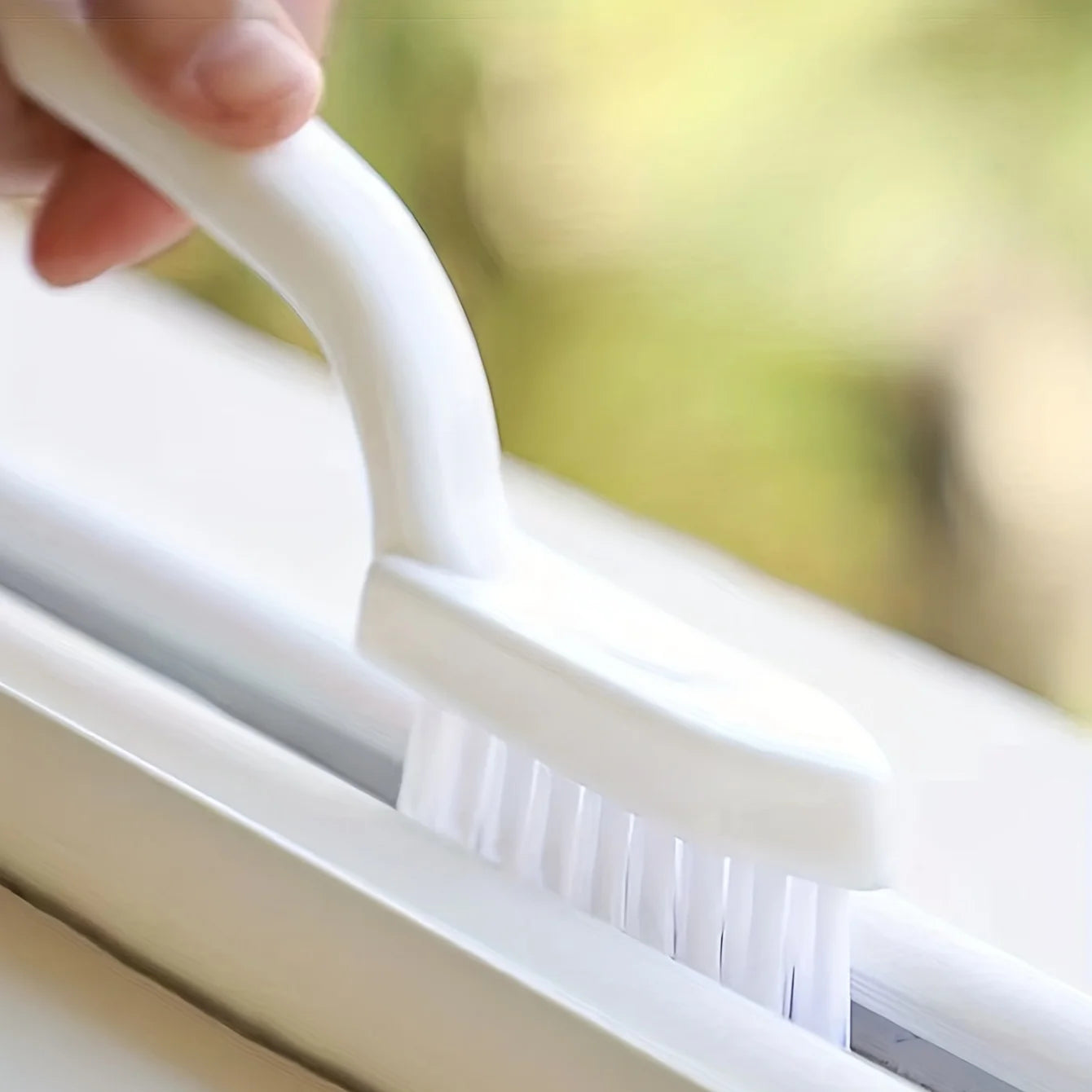 2pcs multi-purpose cleaning brush, reusable plastic gap and corner cleaning, used for bathroom tiles, floors, window troughs