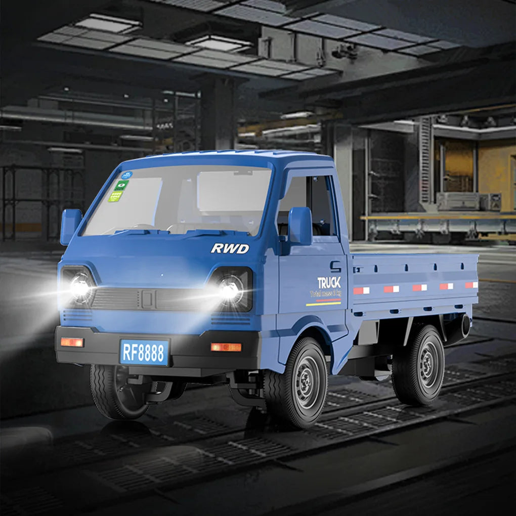 1/18 KF31 Remote Control Truck Small Cargo Truck Model Toy Remote Control Car Drift Car Electric Model Children's Toys White