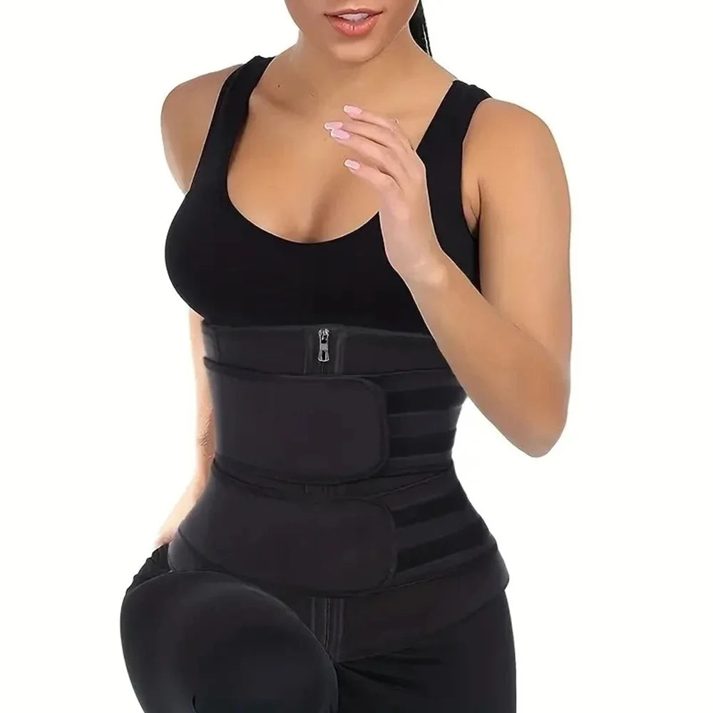 Shapewear for Women Waist Trainer Slimming Body Shaper Fitness Belt Weight Loss Fat Burning Sport Girdle Sweat Trimmer Workout Cincher Shapewear