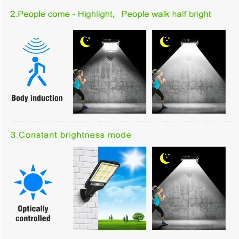 Solar LED Lights 400000LM Outdoor With 3 Mode Waterproof Motion Sensor