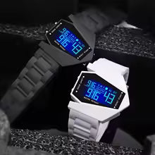 Men Woman Digital Watch Sports Alarm Clock Multifunctional Fighter